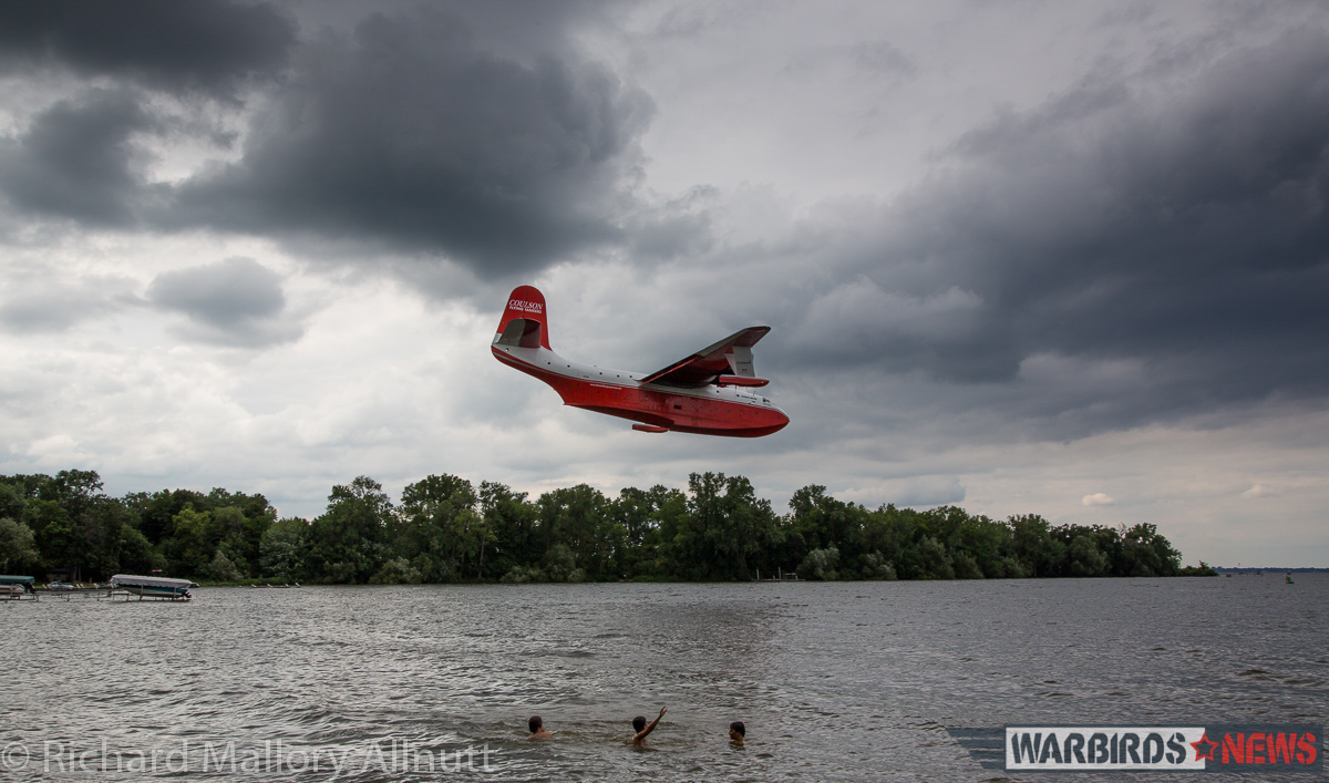 EAA AirVenture Oshkosh 2016 Photos, Final Facts and Figures 36 ... coming in to land on Lake Winnebago... (photo by Richard Mallory Allnutt)