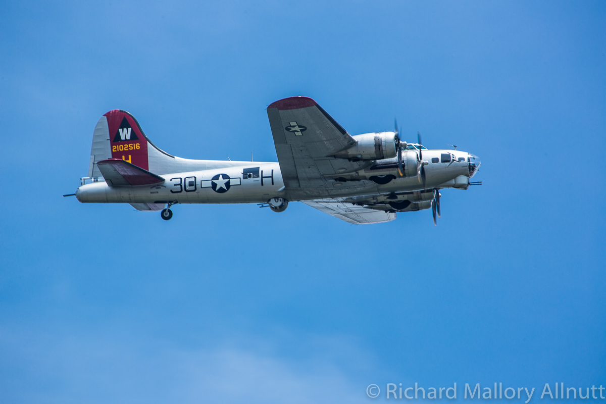 Cascade Warbirds to Host B-17 “Aluminum Overcast” 11 The EAA's B-17G "Aluminum Overcast" seen here during the Arsenal of Democracy Flyover last week is expected to attend the Curtiss Hangar groundbreaking ceremony on May 19th. (photo by Richard Mallory Allnutt)