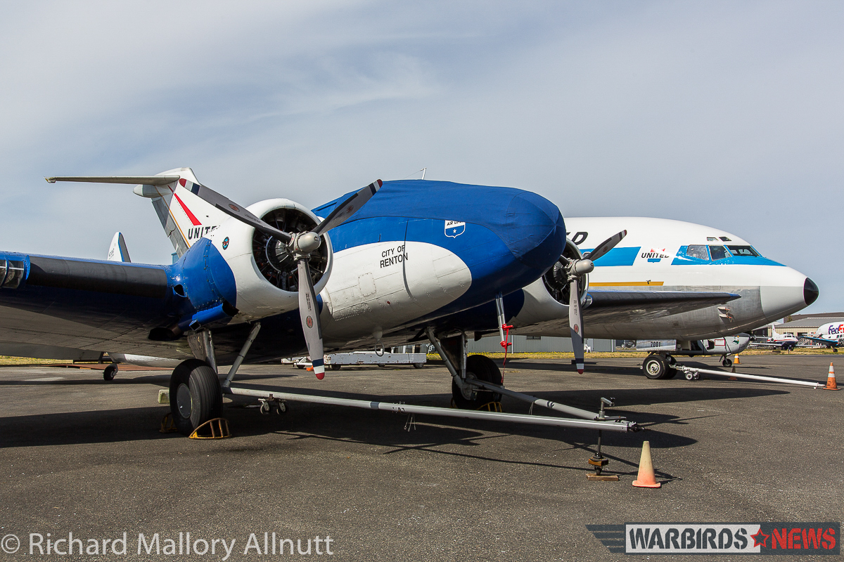 Last Ever Boeing 247D Flight Took Place Today! 15 The Museum of Flight's Boeing 247D seen here in outside storage at Paine Field in August, 2015. The prototype Boeing 727 can be seen behind. As readers will remember, the 727 made her final flight just a few weeks ago. Both aircraft will now reside in the soon-to-be-opened Aviation Pavillion alongside the prototype Boeing 747 and other historic airframes. (photo by Richard Mallory Allnutt)