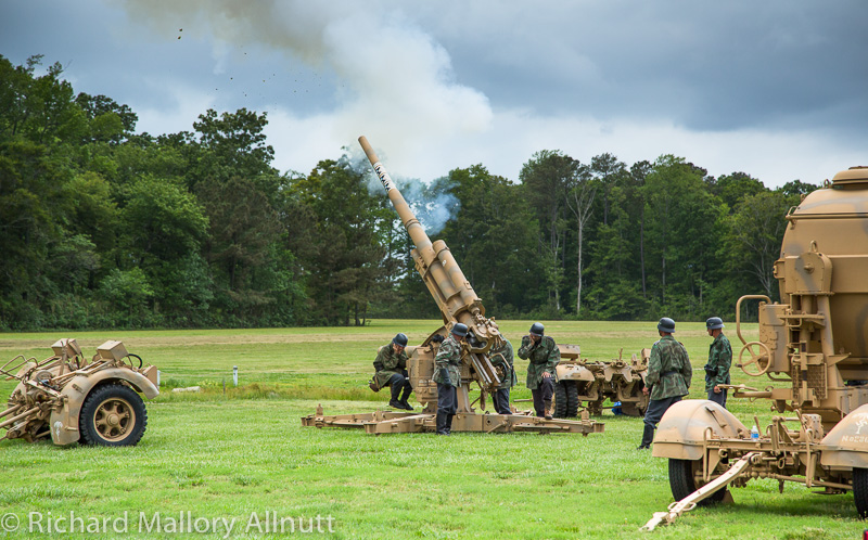 Warbirds Over the Beach - May 16th-18th, 2014 14 Something you'll never see at any other air show, a genuine WWII 88mm Flak 36 cannon demonstration. (photo by Richard Mallory Allnutt)