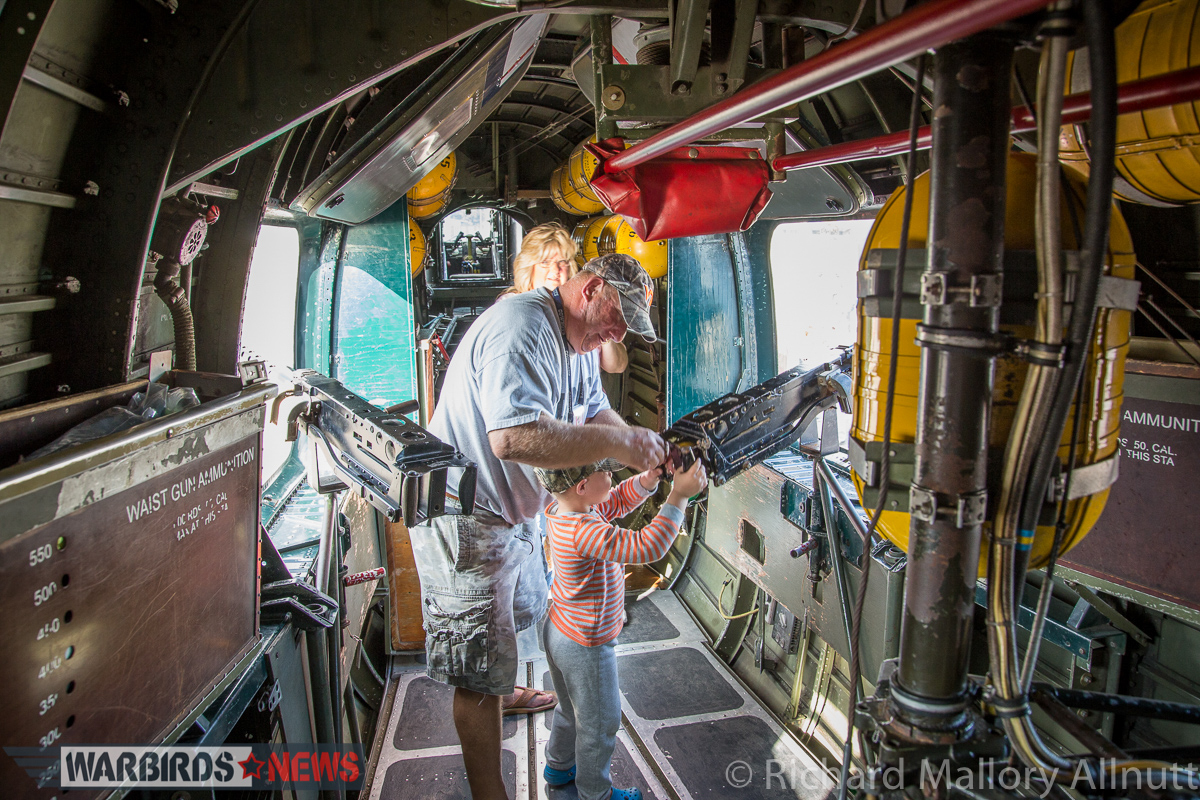 Collings Foundation Wings of Freedom Tour 2016 - Last Few Days 14 Inside "Witchcraft". (photo by Richard Mallory Allnutt)