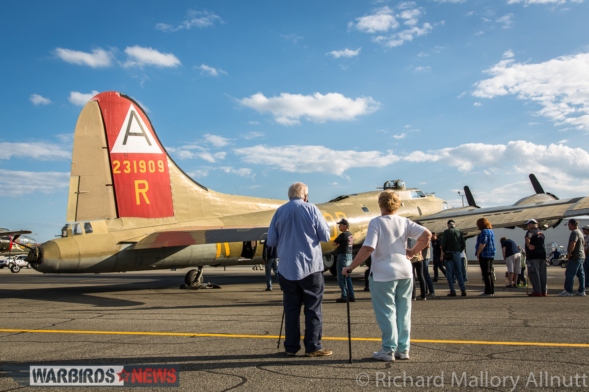 Collings Foundation Wings of Freedom Tour 2016 - Last Few Days 11 An elderly couple await their ride in Nine-o-Nine. (photo by Richard Mallory Allnutt)