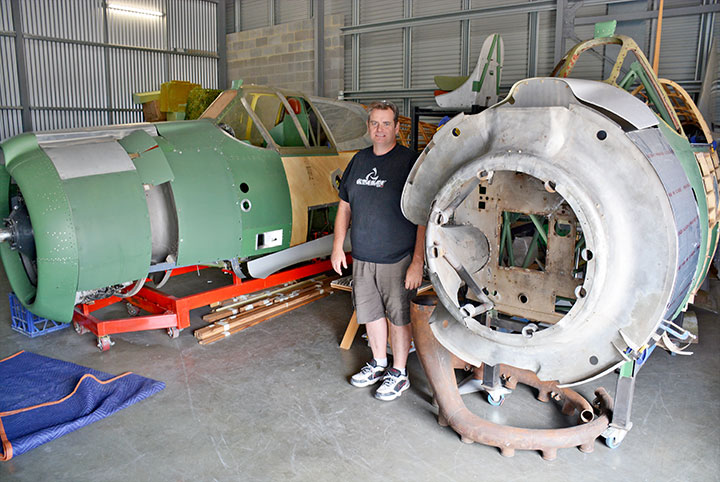 Boomerangs Downunder - A Restoration Report 11 CAC Boomerang A46 90 and A46 140 together with Ian Baker undergoing restoration