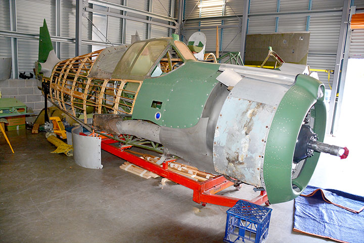 Boomerangs Downunder - A Restoration Report 14 CAC Boomerang A46 90 more fuselage work completed