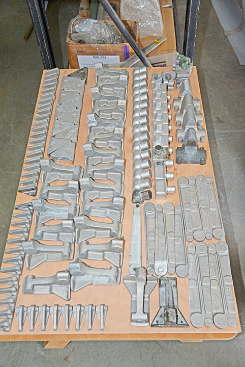 Boomerangs Downunder - A Restoration Report 16 CAC Boomerang castings awaiting machining