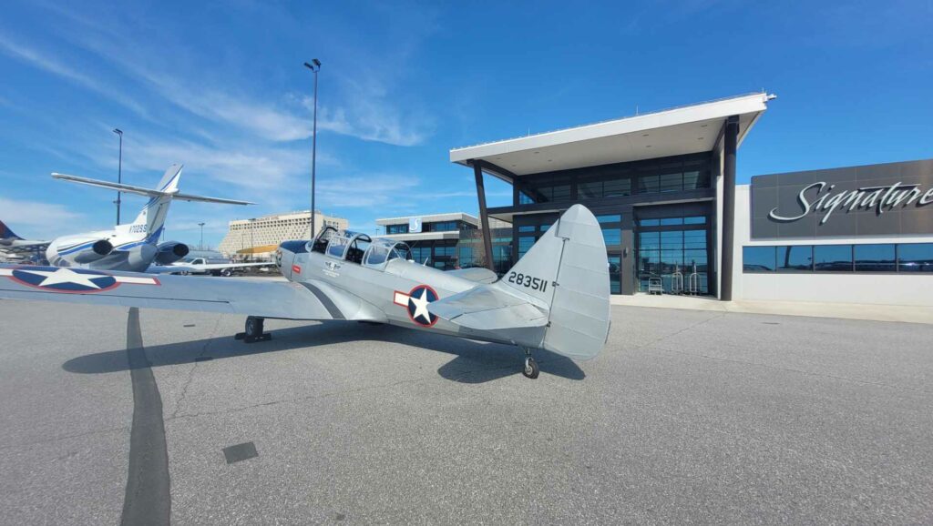 CAF Airbase Georgia’s Restored PT-19 Honors Frontier Airlines Pioneer Pilot 11 CAF Airbase Georgia PT 19 Cornell