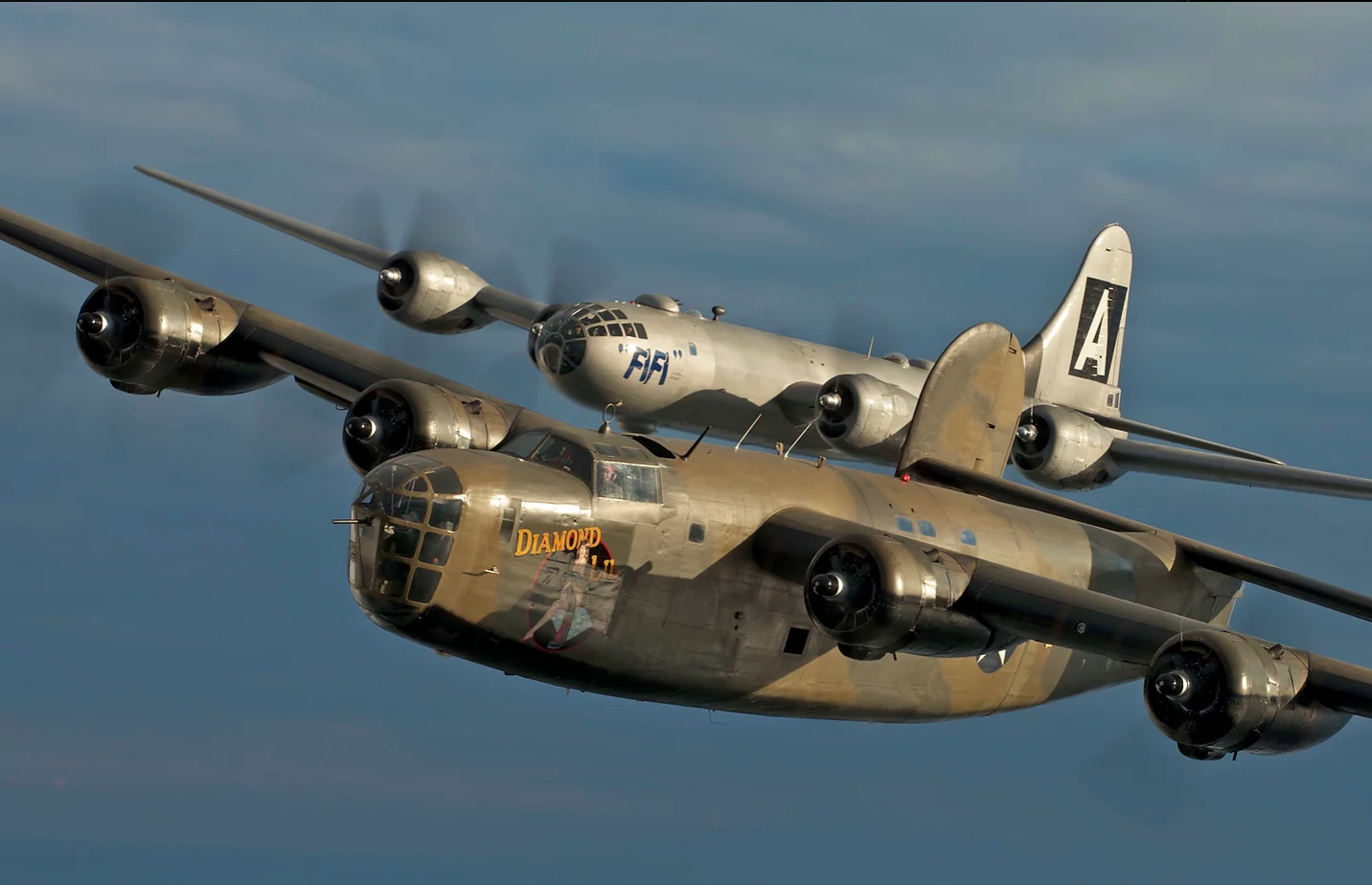 CAF’s B-24 Diamond Lil Restoration Reaches Key Milestone 14 CAF B 24 Liberator and B 29 Superfortress FIFI