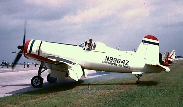 CAF's Corsair Turns 70 Today! 13 The CAF's Corsair in her 'Red White & Blue' paint scheme. (CAF photo)