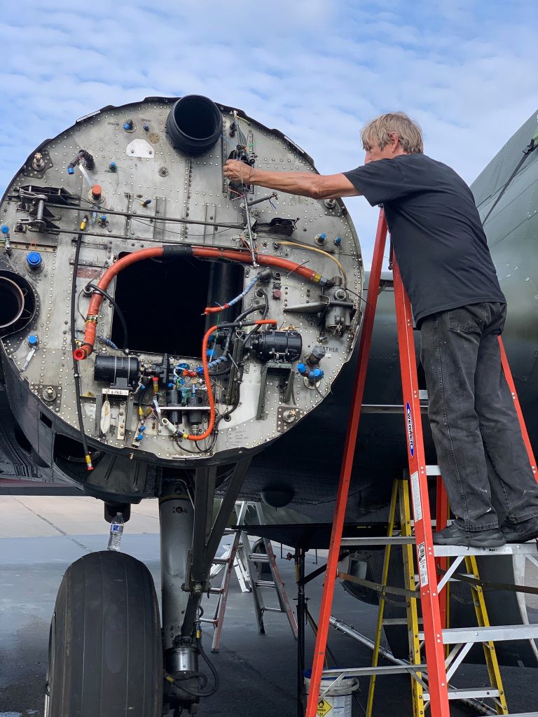 B-17 Texas Raiders Engine Replacement 10 CAF Gulf Coast Wing B 17