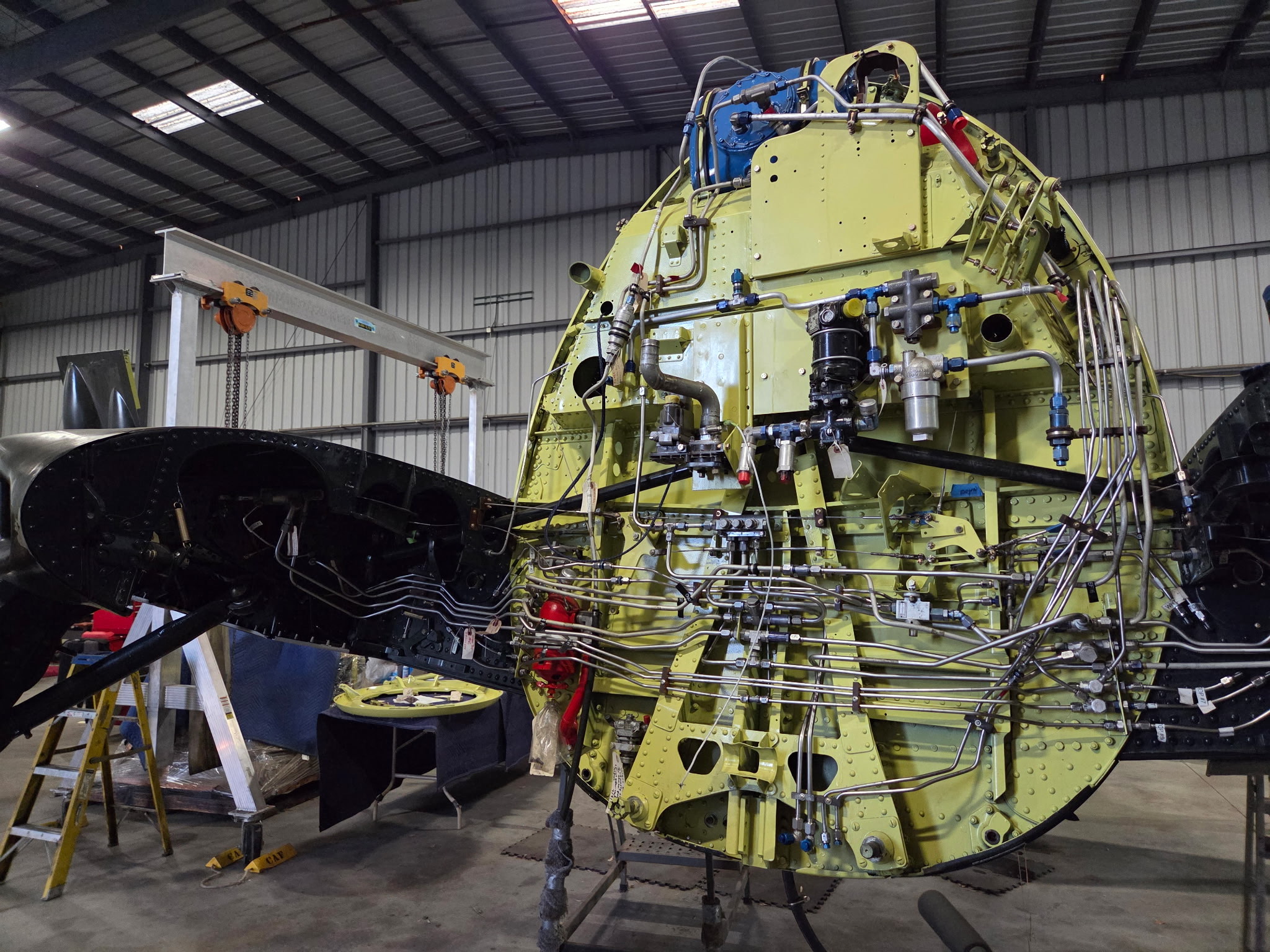 CAF SoCal’s F8F-2 Bearcat Restoration Moves Forward 17 CAF Socal Wing Grumman F8F 2 Bearcat BuNo. 122674 Restoration Commemorative Air Force