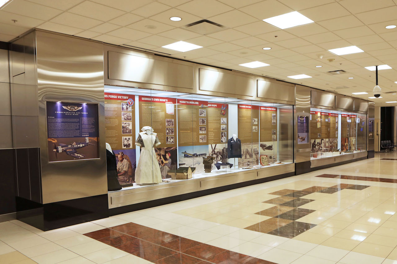 CAF Dixie Wing Honors WWII Heroes, Homefront and Local Heroes at Atlanta Airport 11 CAF_Hartsfield_Jackson_Exhibit-JWillhoff-0022a copy