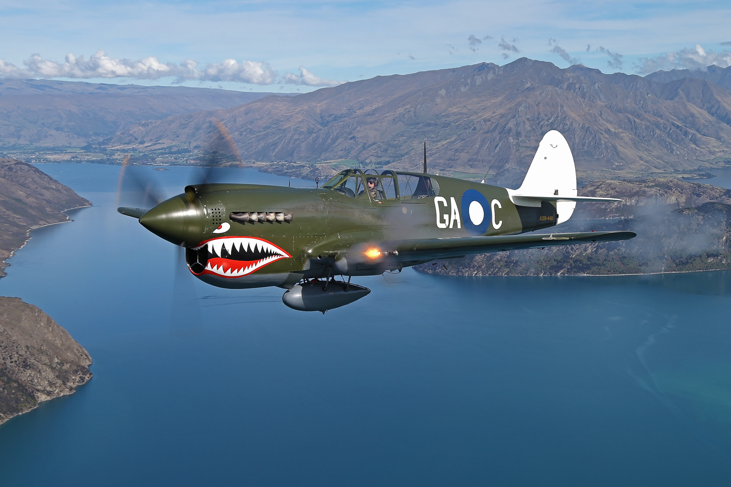 Pioneer Aero - P-40E Restoration Update 10 CAG firing