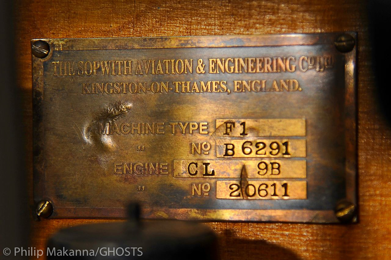 New Aircraft On Display at NASM's Udvar-Hazy Center 22 CAMEL DATA PLATE 9171