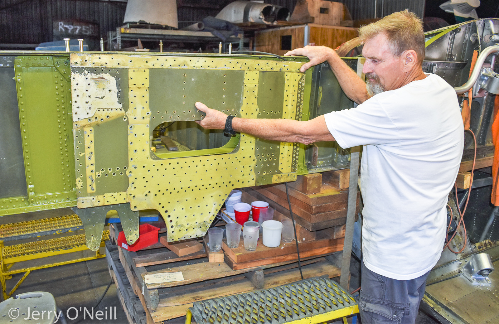 Sikorsky S-60 Flying Crane Prototype - Restoration Update August, 2022 16 CASC.3.MainBeamsection.BillFickes.7.7.22.JON 0056 2