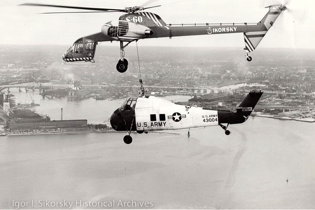 Sikorsky S-60 Flying Crane Prototype - Restoration Update August, 2022 10 CASC.6.S60.H34Lift.CASC3143