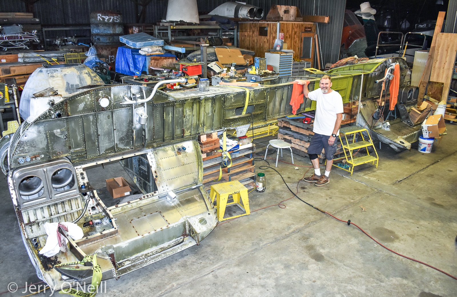 Sikorsky S-60 Flying Crane Prototype - Restoration Update August, 2022 17 CASC.7.MainBeamSectionWS.7.7.22.JON 0071 2