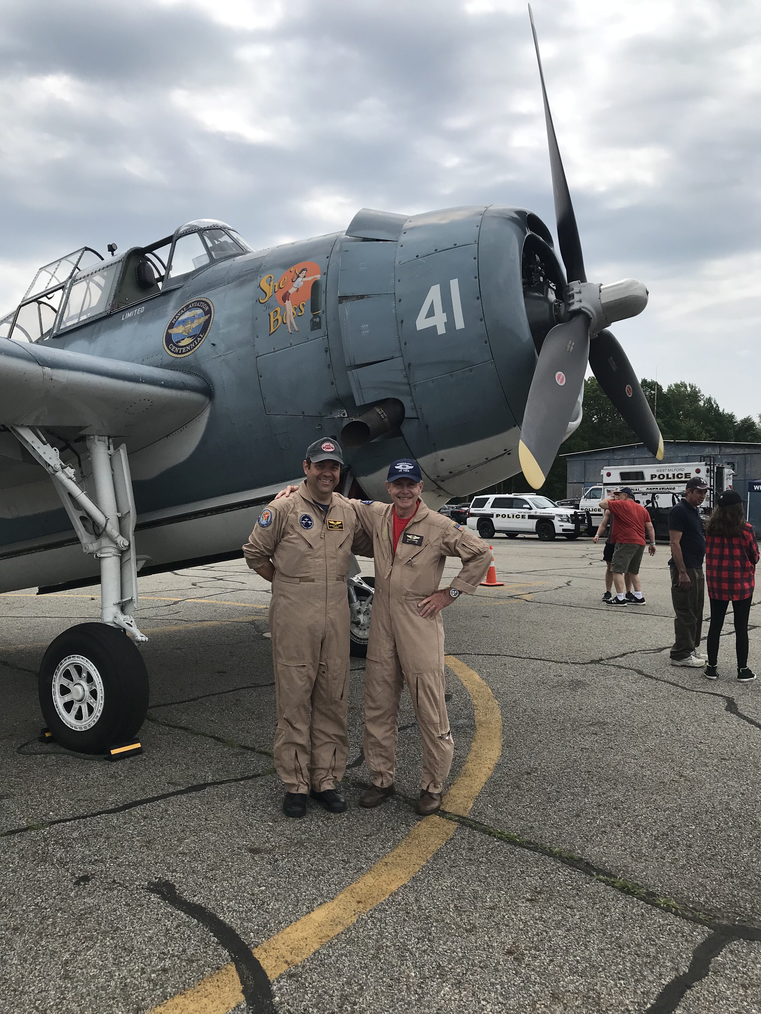 An Aerial Odyssey - Touring the Northeast in a 'Nakajima Kate' 15 CHARLIE LYNCH AND ALAN AT GREENWOOD e1564505002177