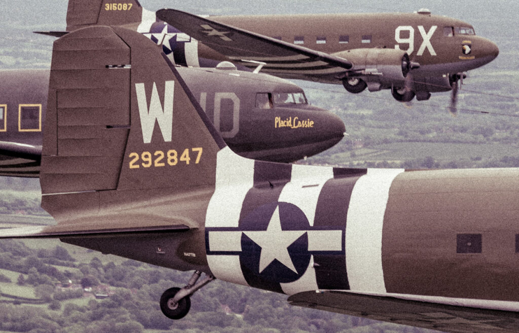 D-Day 80 Heroes Remembered Photography Events 15 COAP Media C 47 Formation French Normandy countryside