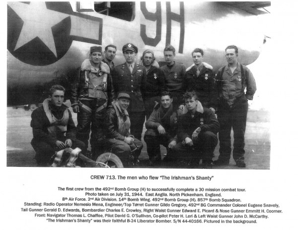 Crew 713: The Story of a WWII Liberator Crew 12 Crew 713 with their Liberator (Image via Alex Mena)