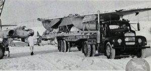 The Long and Winding Road of the City of Calgary's Mosquito Finally Leads to a Restoration 16 Calgary Mosquito on the move in 1965 (Image Credit: Calgary Aero Space Museum)