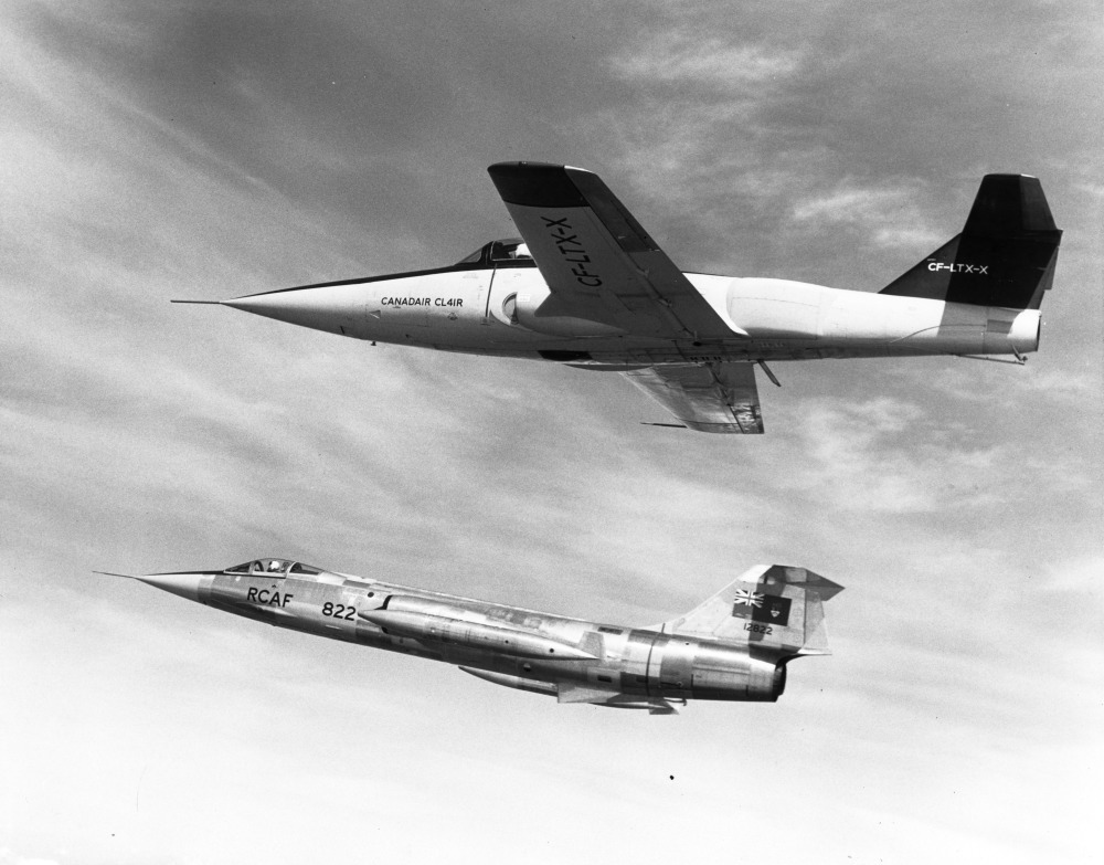 Today in Aviation History: First Flight of the Canadair CT-114 Tutor 16 Canadair CF 104 12822 RCAF with CL 41R mfr H 93 via RJF 17136018672