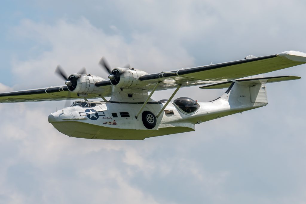 PBY-5A Catalina 'Miss Pick Up' Returns to Duxford After Unexpected Engine Change in France 13 Canadian Vickers PBY 5A Catalina Canso OA 10 VI 44 33915 G PBYA Miss Pick Me UP D05 8437