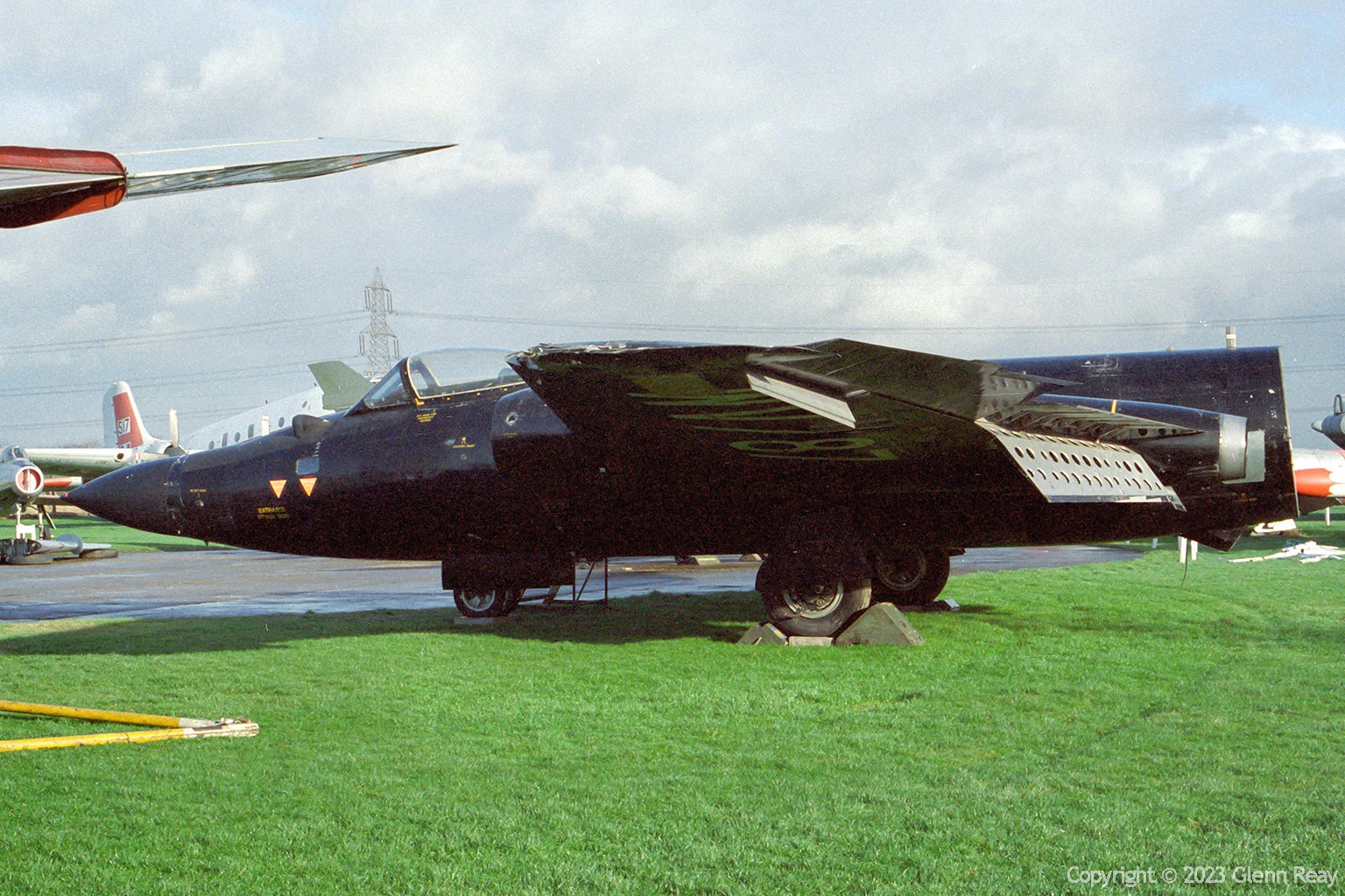 Newark Air Museum Winter Conservation Work Advances on Canberra WV787 and Other Key Aircraft 12 Canberra B.2mod WV787 at Newark Air Museum 1985 Glenn Reay