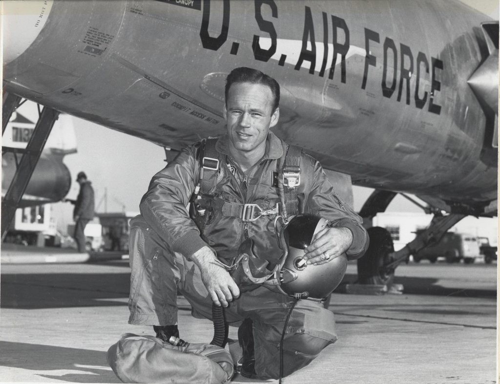 INTO THE THIN AIR: F-104 Starfighter World Altitude Records 16 Capt Joe Jordan kneeling AFFTC