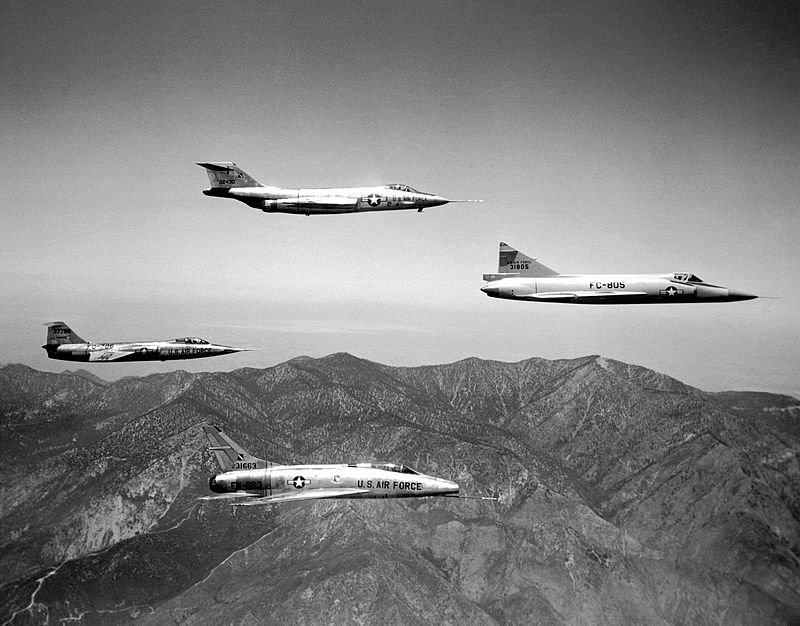 General 'Earthquake' Titus to Recreate Final USAF Mustang Flight 11 Some of the Century Series fighters.