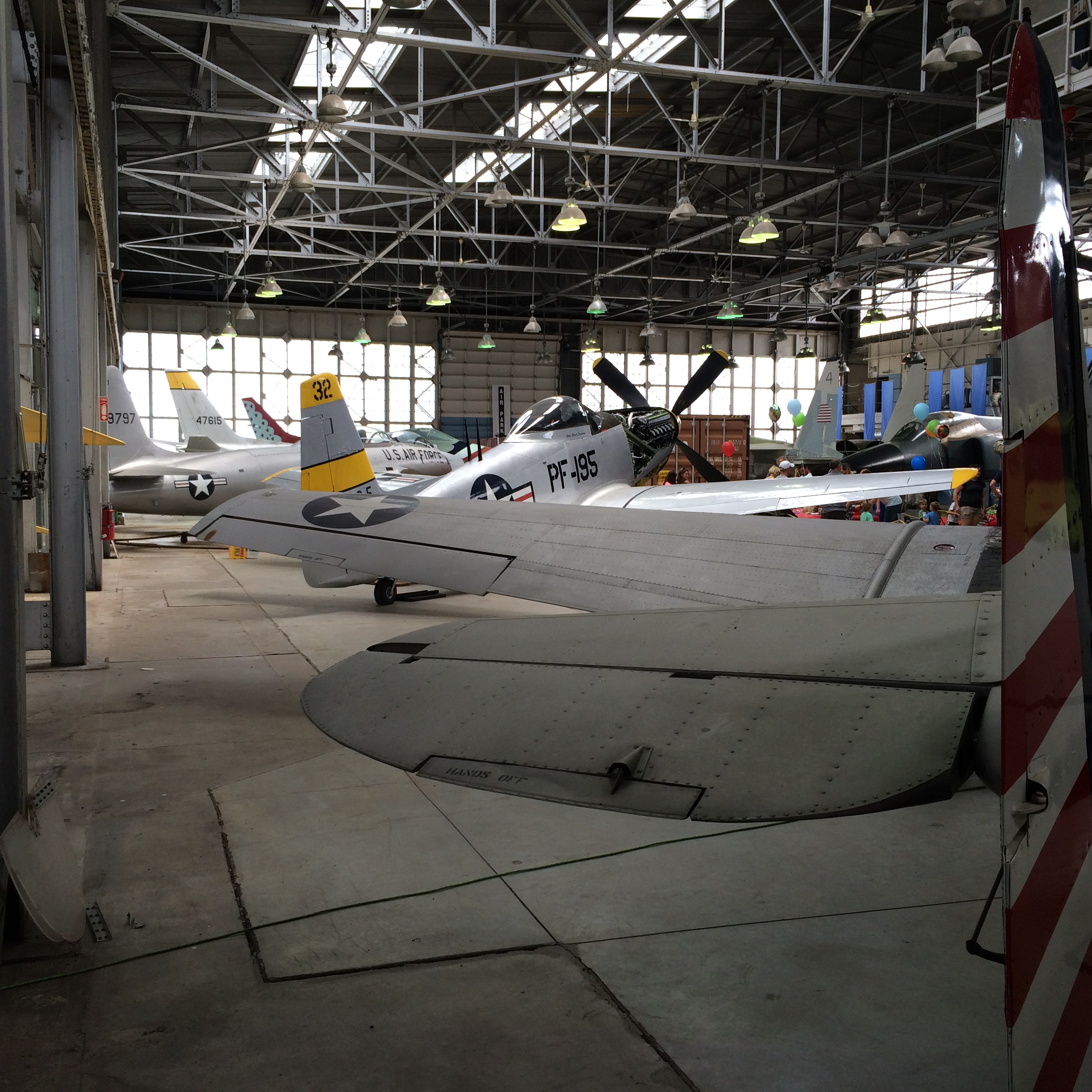 Chanute's P-51H Moving to Museum of Aviation at Warner Robins 11 The tail of the T-6 can be seen in this shot. ( Photo by Warbirds News)