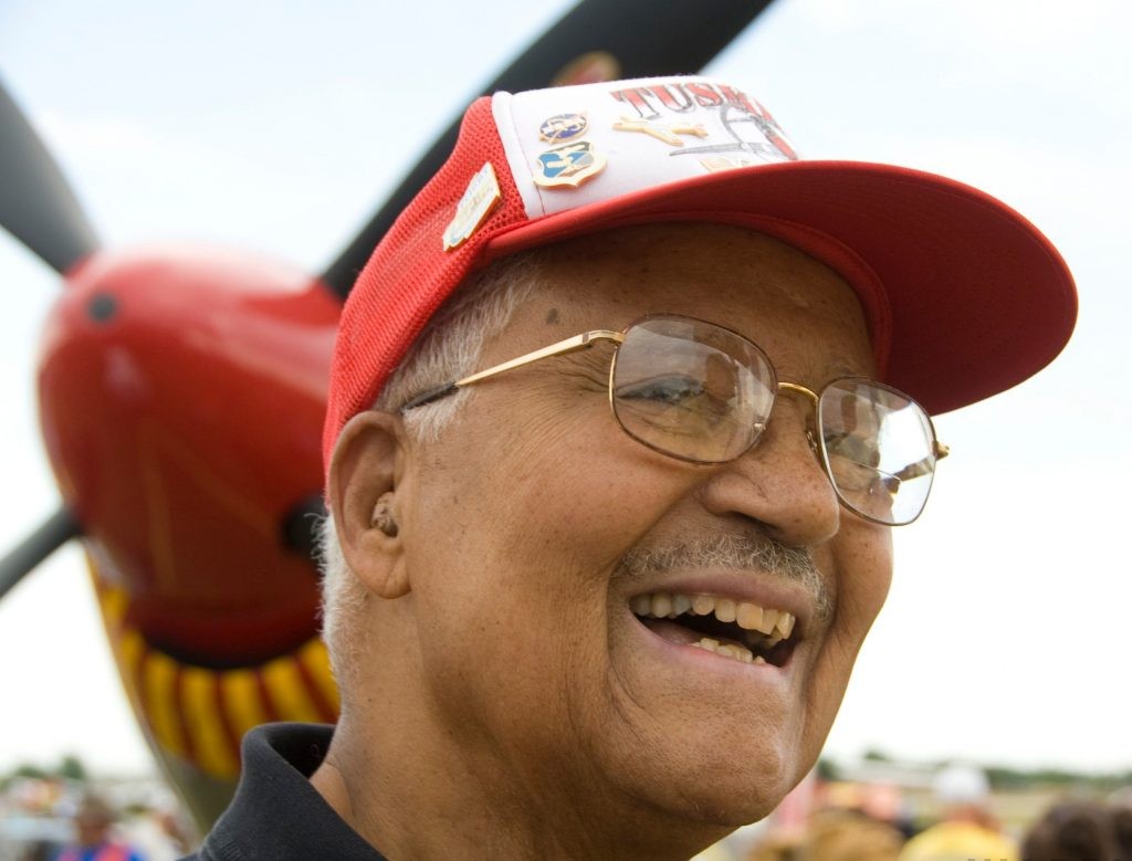 Commemorative Air Force Rise Above Educational Exhibit at EAA AirVenture 2021 10 Charles McGee Max Haynes
