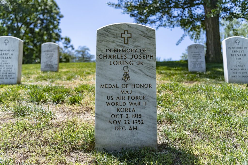 Values Of A National Hero Maj. Charles J. Loring Jr. Memorialized 15 Charles J. Loring Jr. Arlington National Cemetery