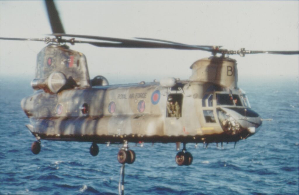 RAF Museum's Chinook Challenge 11 Chinook Bravo November in the Falklands 1982
