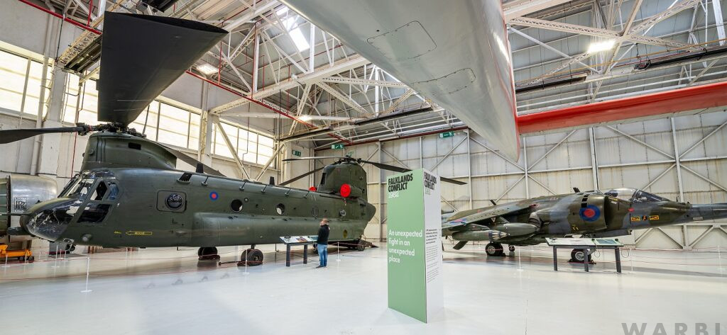 Falklands Survivor ‘Bravo November’ Now on Display at RAF Museum 11 Chinook Bravo November Harrier RAF Museum