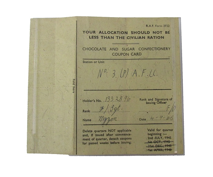 Adopt a Piece of RAF History! 18 Chocolate and Sugar