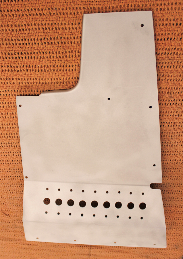 XP-82 Twin Mustang - January 2017 - Restoration Update 14 The curved, copilot's circuit breaker panel is now currently being silk-screened. (photo via Tom Reilly)