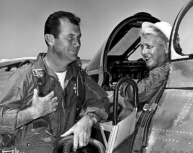Today in Aviation History, Jacqueline Cochran Flew West 12 Cochrane with Yeager
