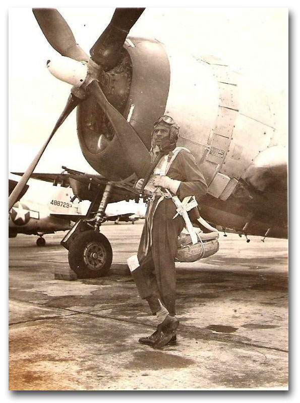 Tuskegee Airmen, America’s First Top Guns 11 Col Harvey with his P 47 Thunderbolt