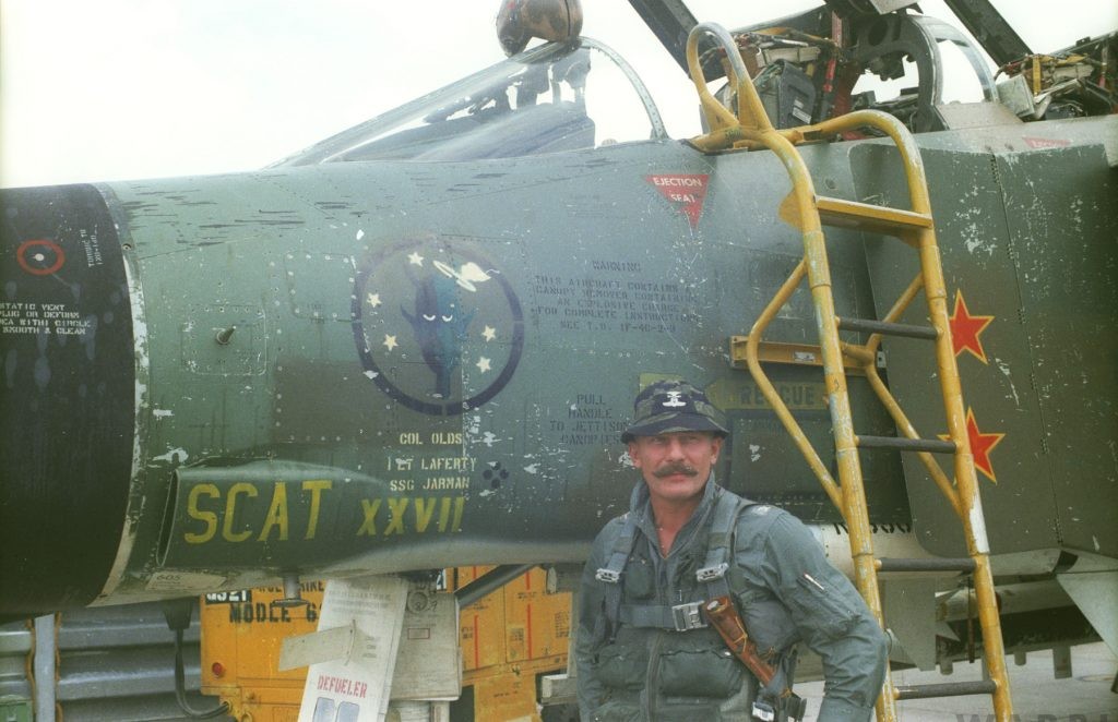 Today In Aviation History: Operation Bolo 13 Col Robin Olds in front of F 4 Phantom SCAT XXVII