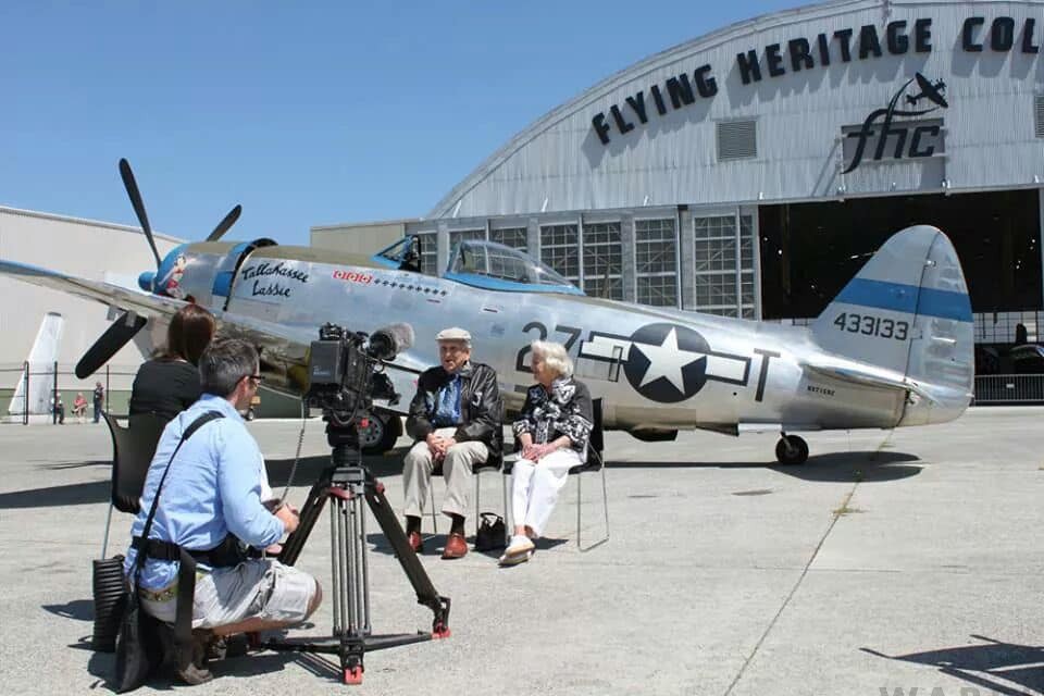 Randy's Warbird Profiles: Republic P-47D-40-RA Thunderbolt 15 Col. Jenkins and his wife Tiero “Tallahassee Lassie” in July 2014.