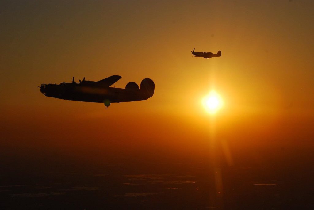The Wings of Freedom Tour: A Legacy in Flight 25 Collings Foundation sunset
