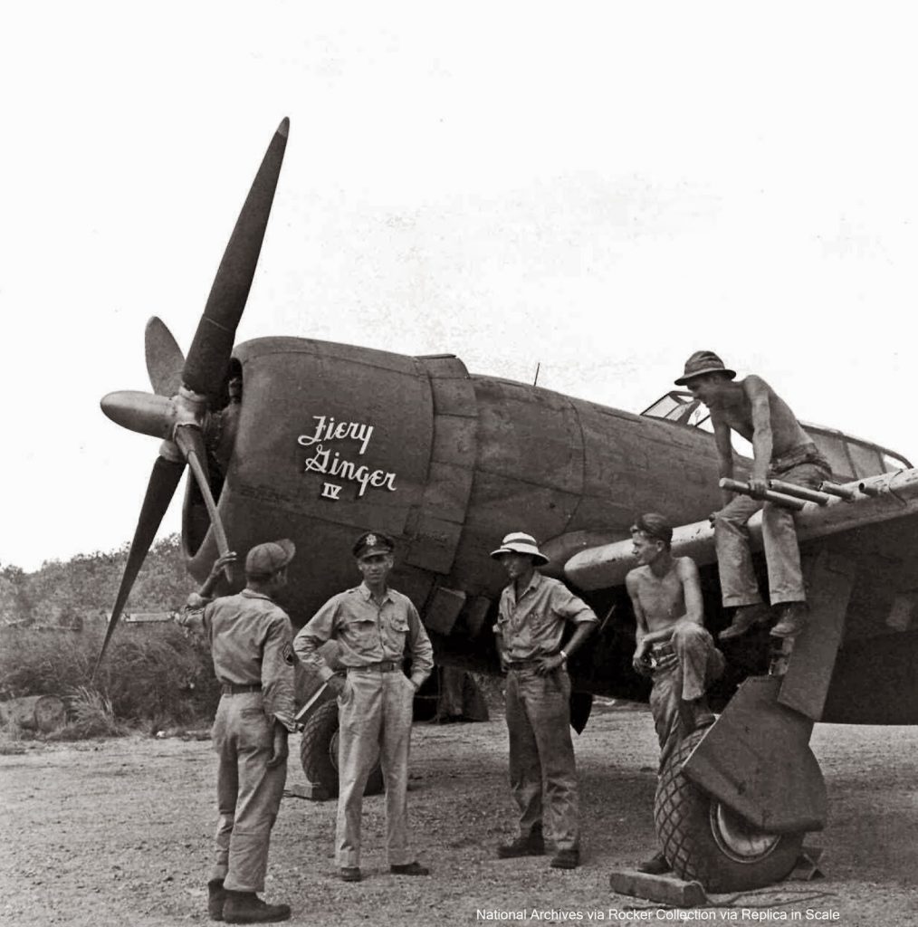 Props and Pin-Ups in World War II (and it’s just not girls in bikinis…) 13 Colonel Neil Kirby who named his P 47 “Fiery Ginger”