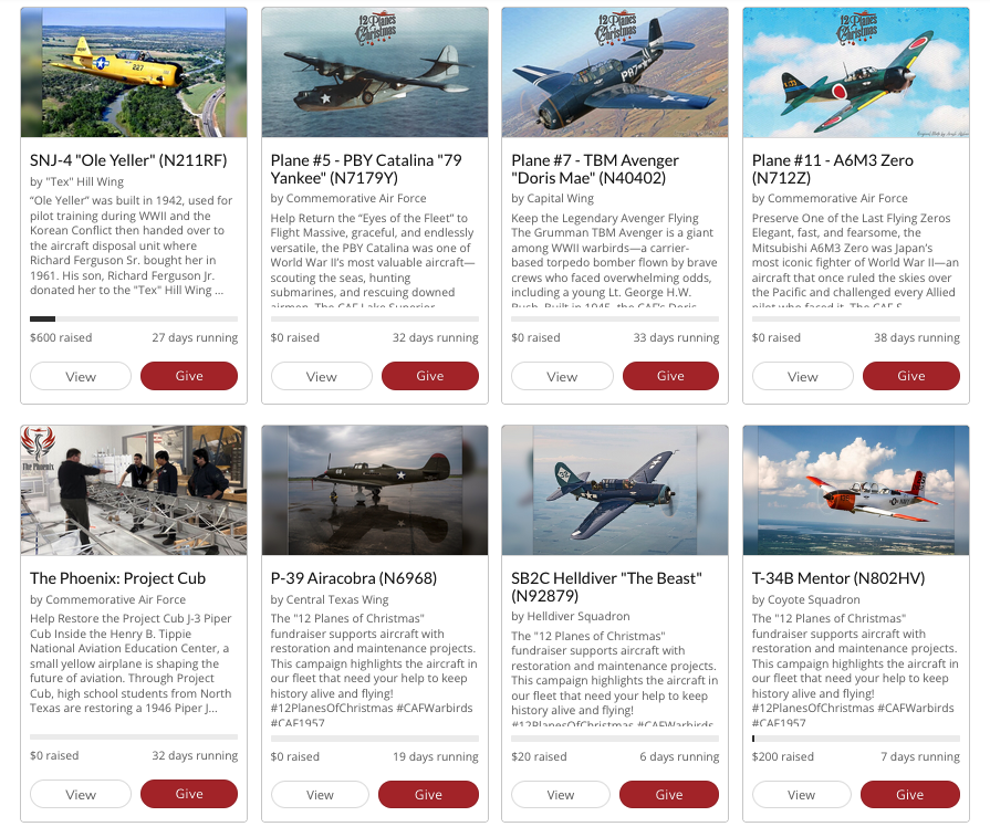 Commemorative Air Force Launches Annual “12 Planes of Christmas” Fundraising Campaign 10 Commemorative Air Force Launches Annual 12 Planes of Christmas Fundraising Campaign 2
