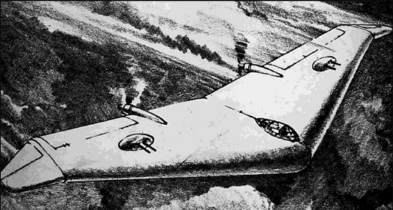 Jack Northrop’s Shadow: How a Century-Old Vision Took Flight in Operation Midnight Hammer 14 Concept art of the Northrop N1 Flying Wing which was made as a flying mockup and was never produced