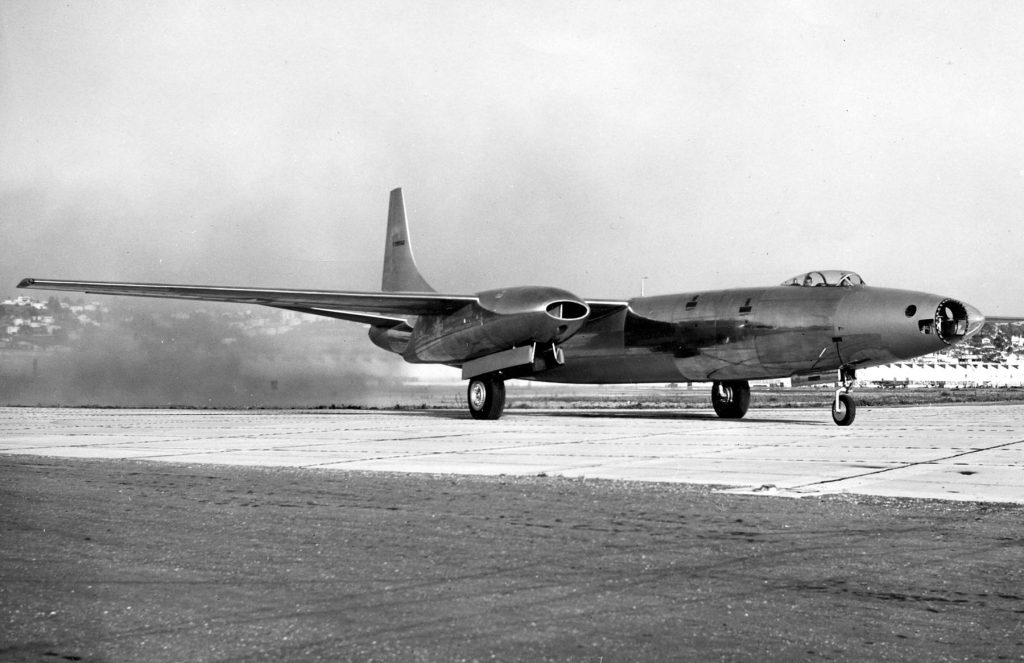 Grounded Dreams: The Forward-Swept Ambition of the Convair XB-53 15 Convair XB 46 with engines running 061023 F 1234S 019