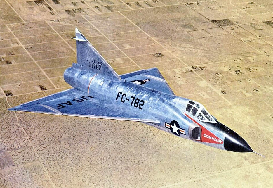Today in Aviation History: First Flight of the Convair F-102 Delta Dagger 10 Convair YF 102 FC 782 1