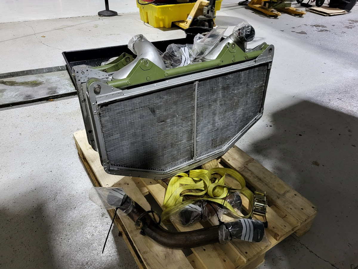 Avro Lancaster B.VII NX611 ‘Just Jane’ – Restoration Update 251 14 Coolant and oil radiators from number 2 engine of NX611