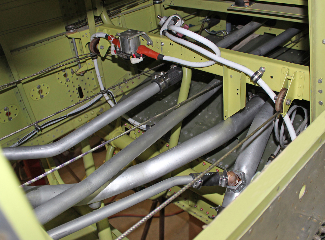 XP-82 Twin Mustang - February 2016 - Restoration Update 18 The coolant tubes running to the bulkhead. (photo via Tom Reilly)