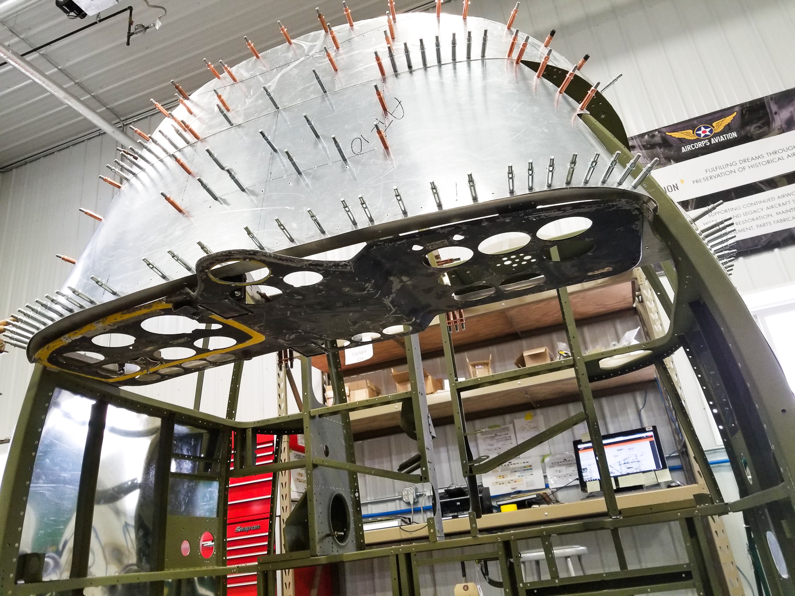 Cadet Air Corps Museum AT-10 Restoration - Summer 2018 24 Copy of 20180501 103409