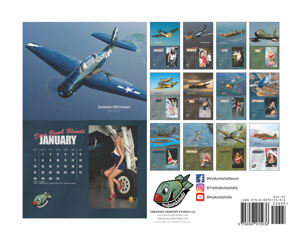 My Bombshells Warbird Calendar Now Under New Ownership - Continue The Legacy With a 2024 Edition 11 Cover Back V3 Page 2